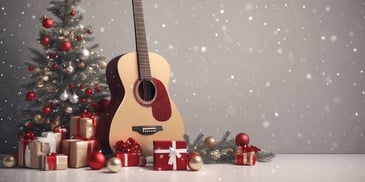 Acoustic in realistic Christmas style