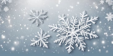 Snowflake in realistic Christmas style