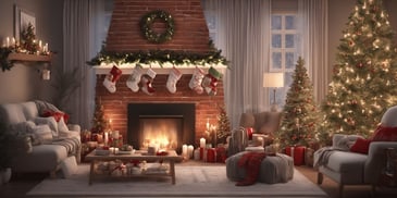 Cozy Gatherings in realistic Christmas style