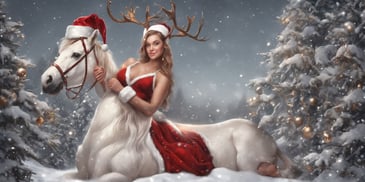 Eve in realistic Christmas style