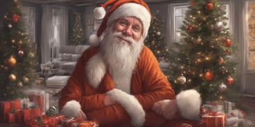 Kenny in realistic Christmas style