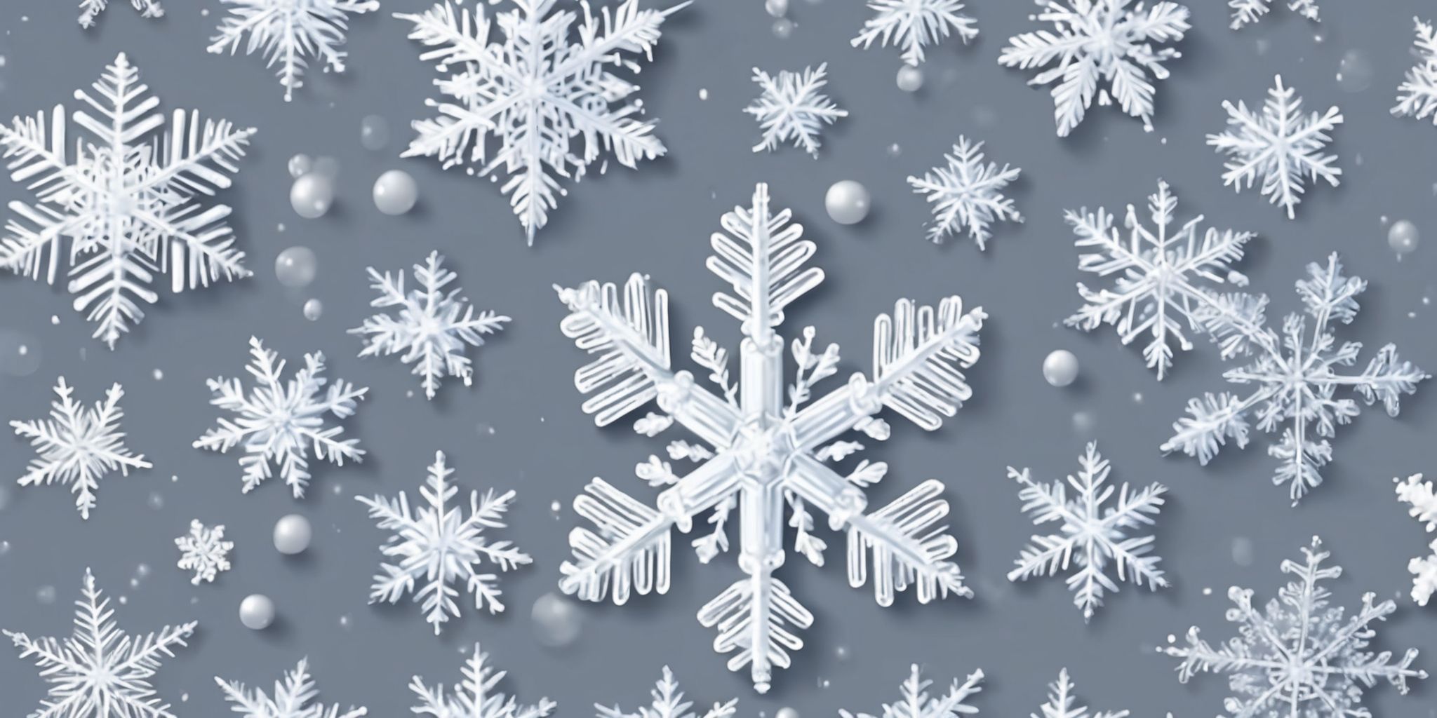 Snowflake in realistic Christmas style