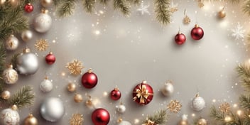 Wallpaper in realistic Christmas style