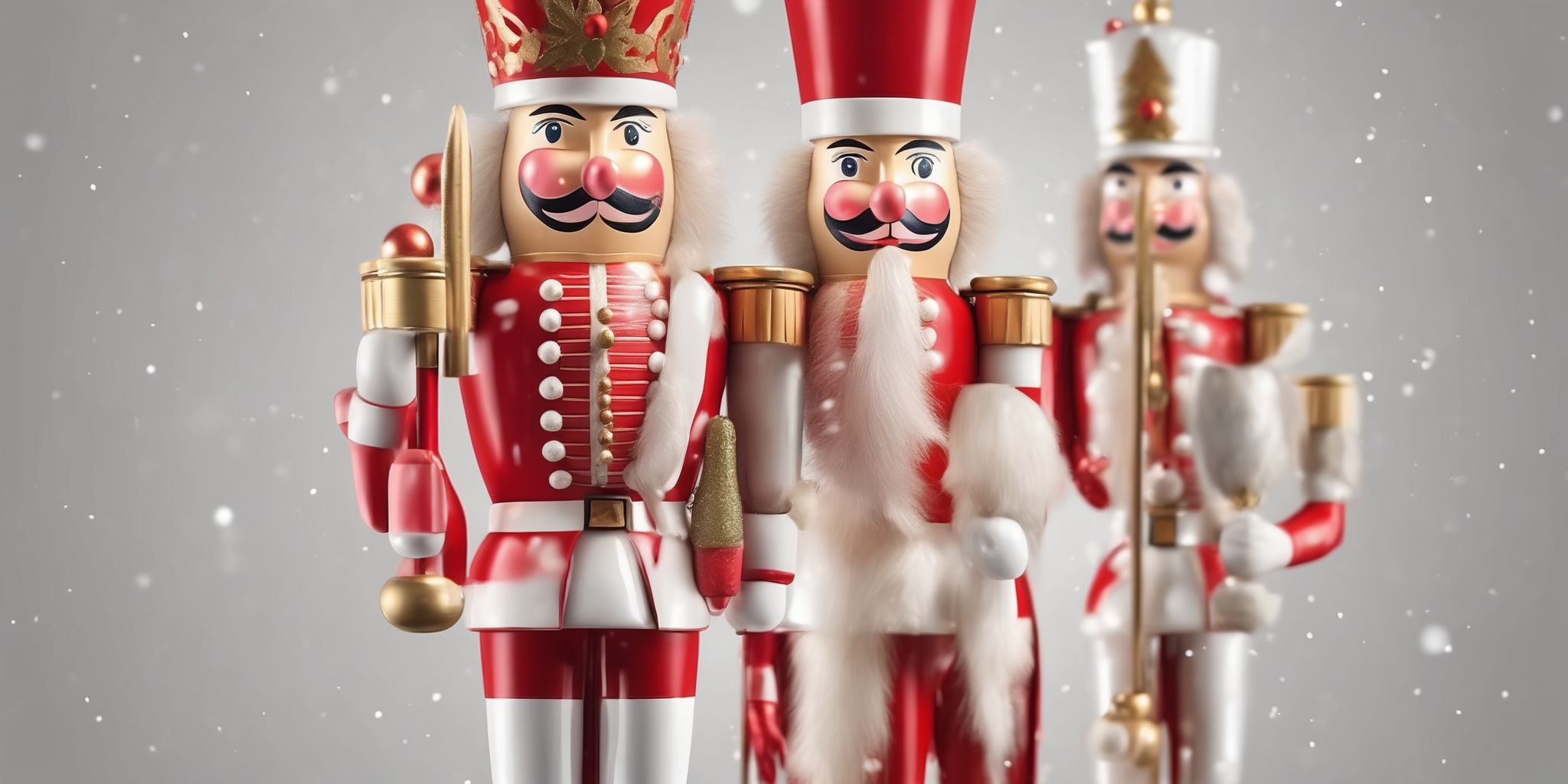 Nutcracker in realistic Christmas style