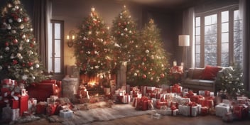 Test in realistic Christmas style