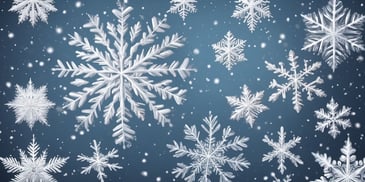 Snowflake in realistic Christmas style