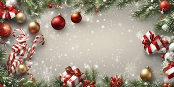 Xmas: holiday, joy in realistic Christmas style