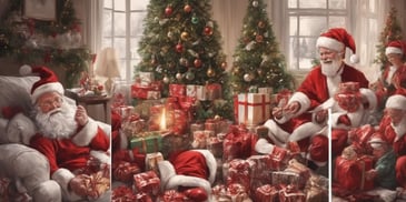 Art in realistic Christmas style