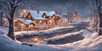 Stream in realistic Christmas style
