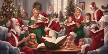 Carols in realistic Christmas style