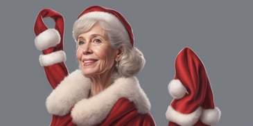 Carol in realistic Christmas style