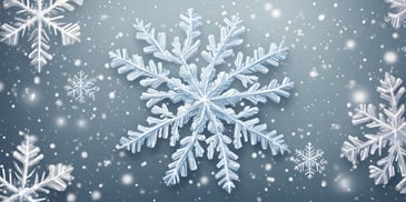 Snowflake in realistic Christmas style