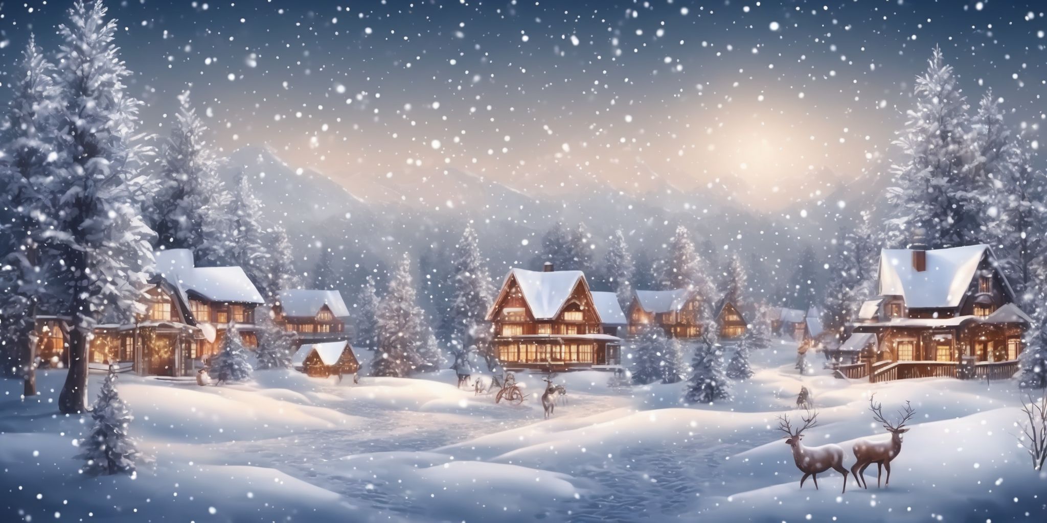 Winter Wonderland: Captivating White Christmas Landscapes